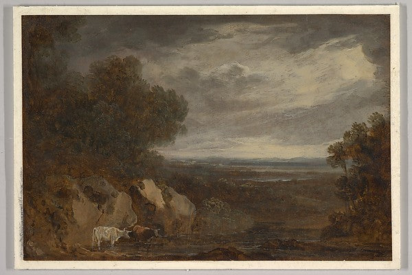 A Wooded River Landscape with Cattle 1826-Benjamin Barker,the, Poster Print Wall Art