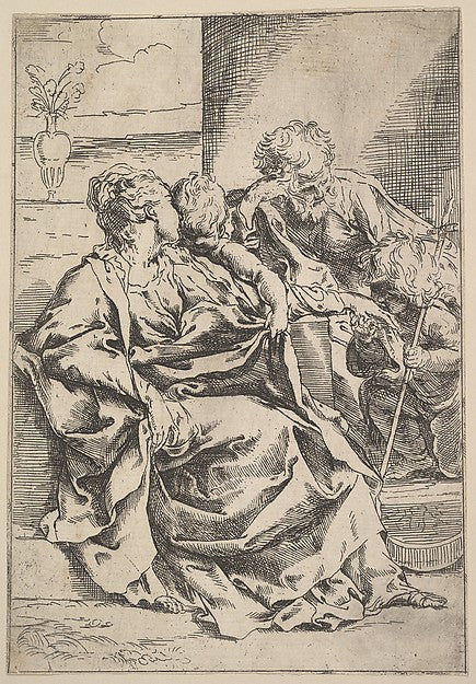 The Holy Family c1595–1600-Guido Reni, Poster Print