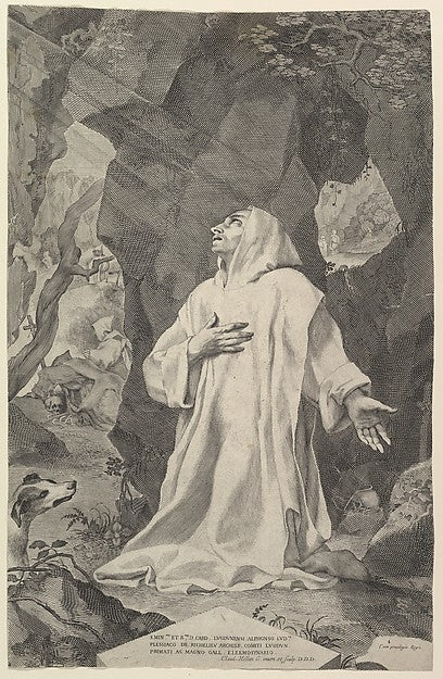 St. Bruno-Claude Mellan , Poster Print Wall Art