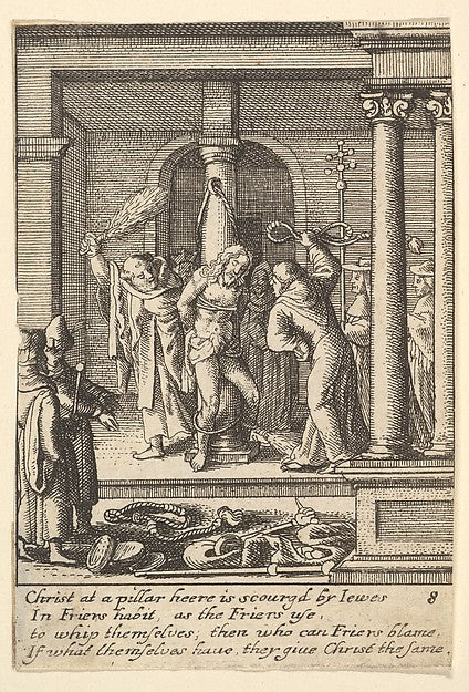 The scourging 1625–77-After Hans Holbein the Younger, Poster Print Wall Art
