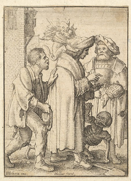 Rich Man from the Dance of Death 1651-After Hans Holbein the, Poster Print Wall Art