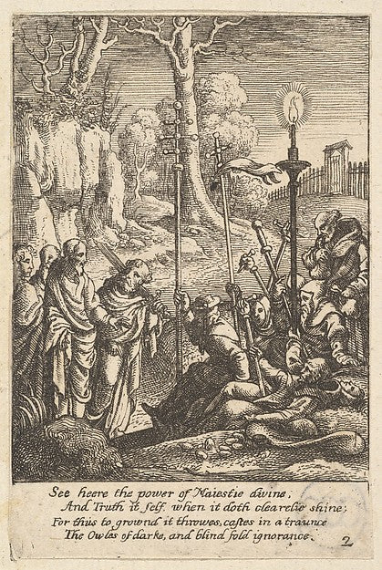 Jesus confronting his detractors 1625–77-Possibly after Hans H, Poster Print Wall Art