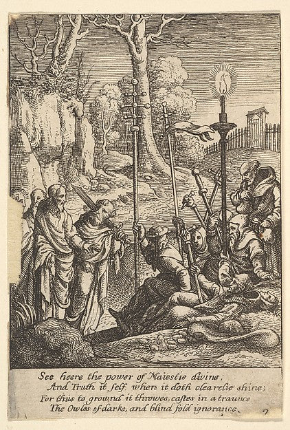Jesus confronting his detractors 1625–77-After Hans Holbein th, Poster Print Wall Art