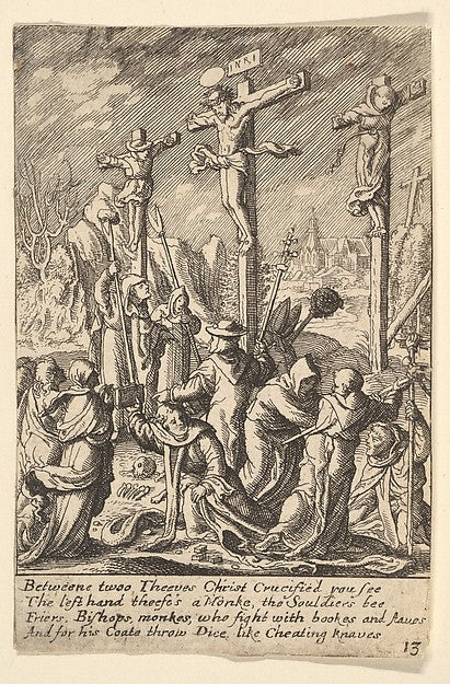 Crucifixion 1625–77-After Hans Holbein the Younger, Poster Print Wall Art