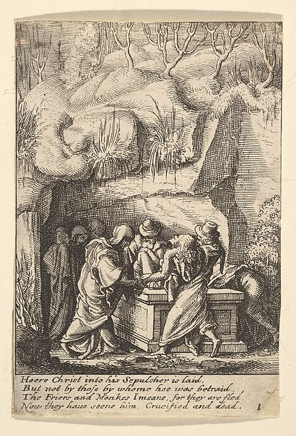 Entombment 1625–77-After Hans Holbein the Younger, Poster Print Wall Art