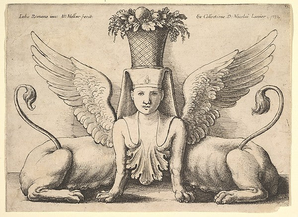 Sphinx with Two Bodies 1652-After Giulio Romano, Poster Print Wall Art