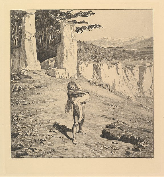 Eva und die Zukunft 1898-Max Klinger, Poster Print Wall Art