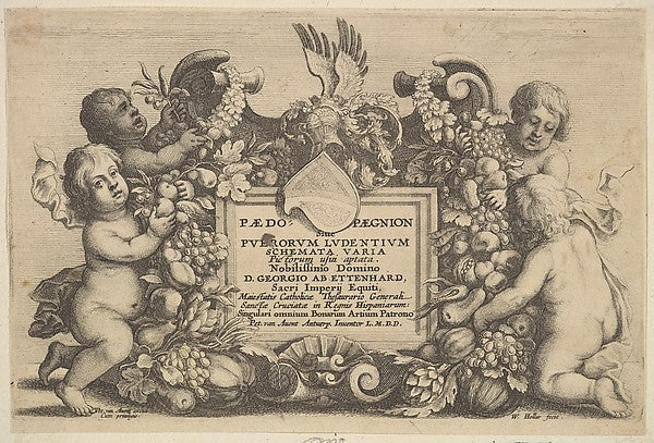 Paedopaegnion c1646-Wenceslaus Hollar, Poster Print Wall Art