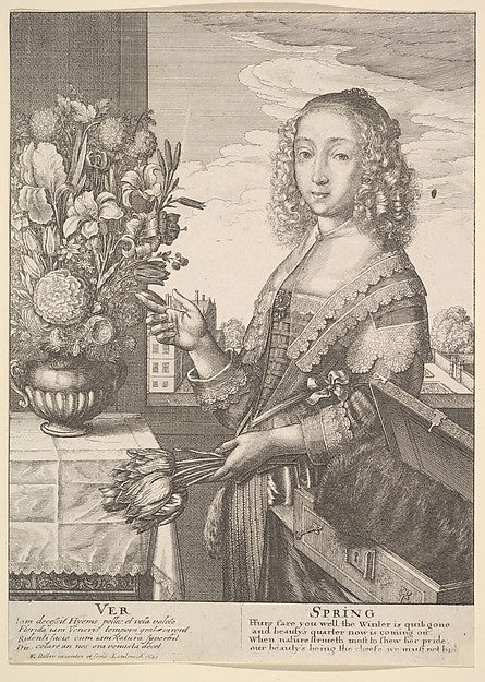 Ver - Spring 1641-Wenceslaus Hollar, Poster Print Wall Art