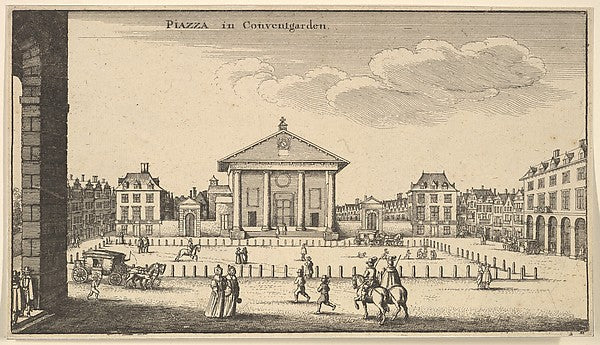 Piazza in Covent Garden c1647-Wenceslaus Hollar, Poster Print Wall Art