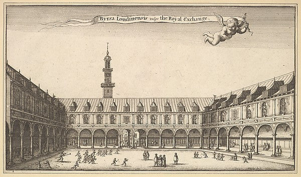 Royal Exchange 1647-Wenceslaus Hollar, Poster Print Wall Art