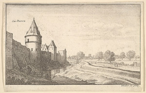 Zu Düren 1664-Wenceslaus Hollar, Poster Print Wall Art