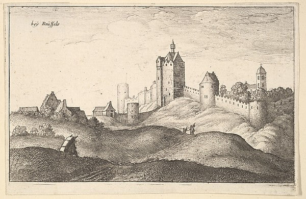 beÿ Brüssels c1643-Wenceslaus Hollar, Poster Print Wall Art