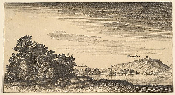 Coblentz and Ehrenbreitstein c1632-Wenceslaus Hollar, Poster Print Wall Art
