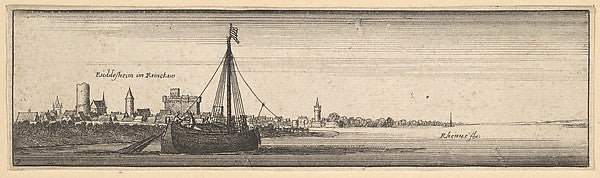 Rüdesheim 1642–44-Wenceslaus Hollar, Poster Print Wall Art