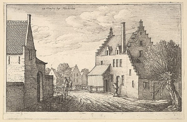 Mechelen 1664-Wenceslaus Hollar, Poster Print Wall Art