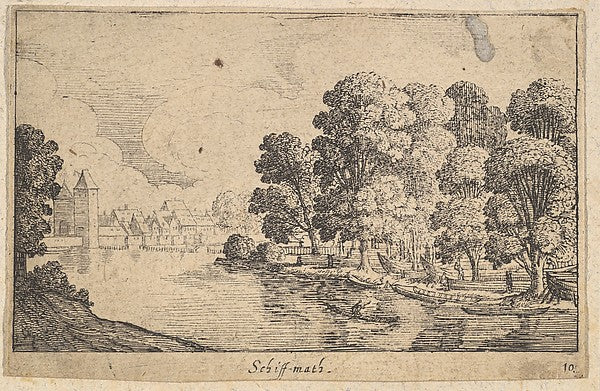 Schiff-math 1625–77-Wenceslaus Hollar, Poster Print Wall Art