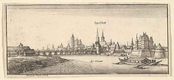 Ingolstadt 1665-Wenceslaus Hollar, Poster Print Wall Art