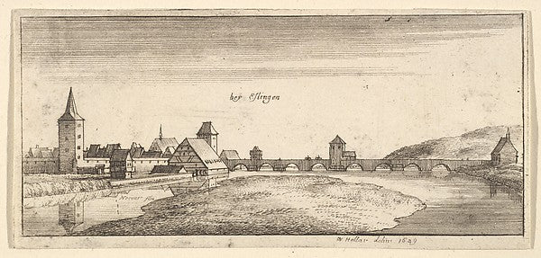 Esslingen 1663–65-Wenceslaus Hollar, Poster Print Wall Art