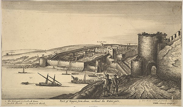 Part of Tangier from above 1670-Wenceslaus Hollar, Poster Print Wall Art