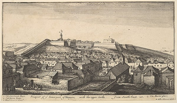 Prospect of the inner part of Tangier c1670-Wenceslaus Hollar, Poster Print Wall Art