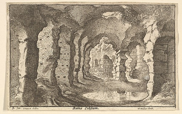 Ruinae Coliseum c1650-After Sebastiaen Vrancx, Poster Print Wall Art