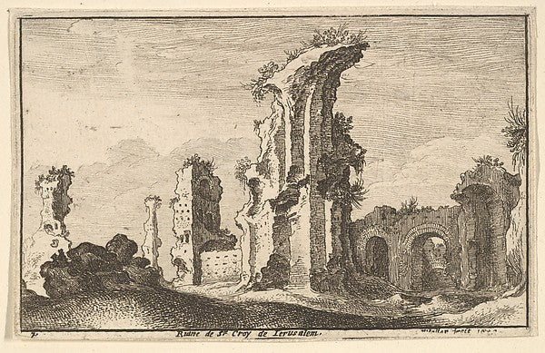 St. Croix de Jerusalem 1650-After Sebastiaen Vrancx, Poster Print Wall Art