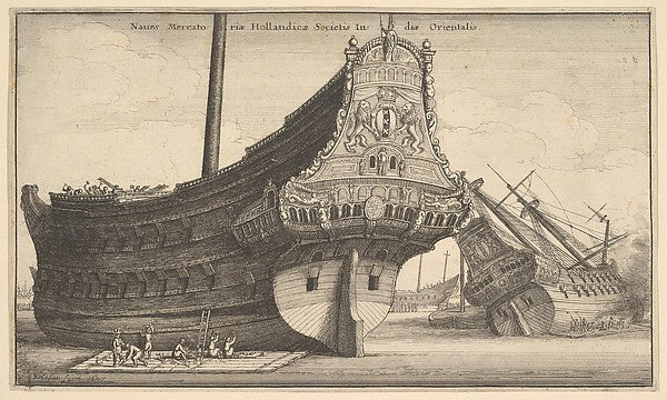 Dutch East Indiaman 1647-Wenceslaus Hollar, Poster Print Wall Art