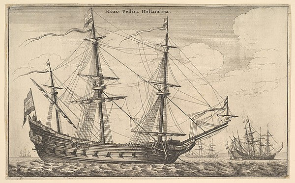 Dutch Warship 1647-Wenceslaus Hollar, Poster Print Wall Art