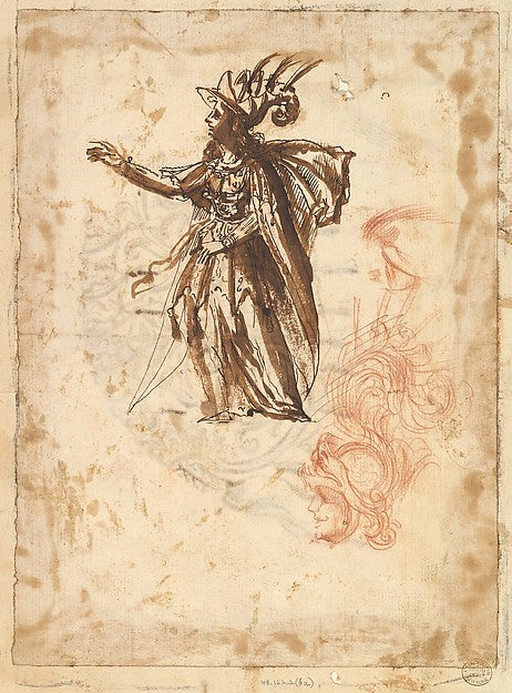 Possibly by Baccio del Bianco :Costume Design and Design for-16x12"(A3) Poster