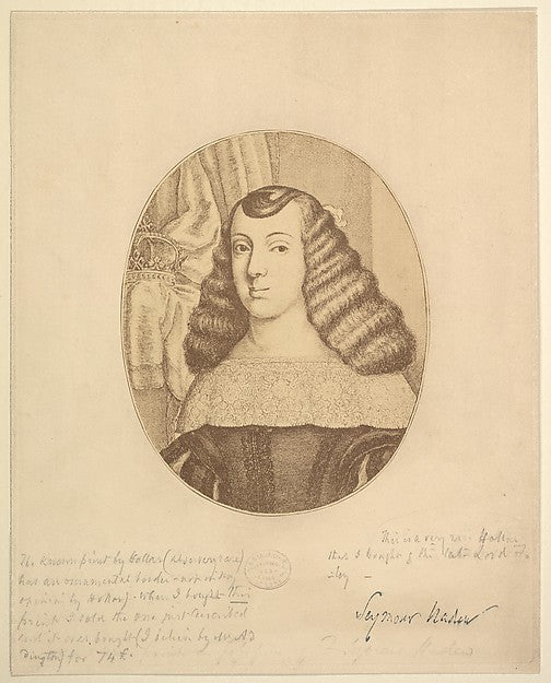 Catherine Princess of Portugal 1661-Wenceslaus Hollar, Poster Print Wall Art