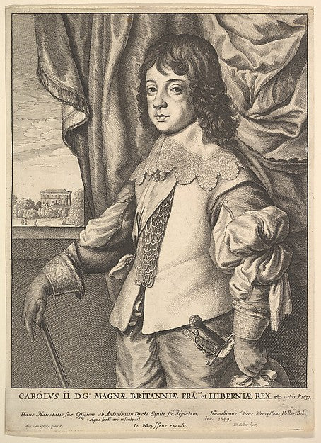 Charles II 1649-After Anthony van Dyck, Poster Print Wall Art