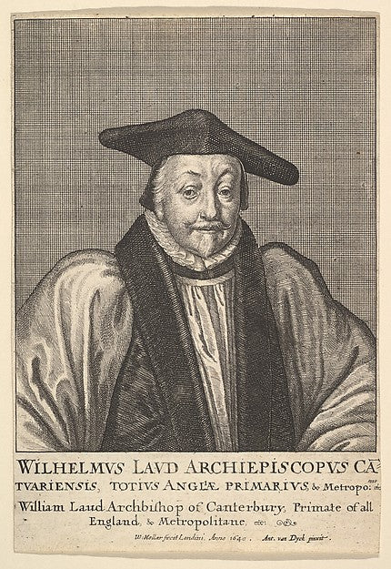 William Laud Archbishop of Canterbury 1641-After Anthony van, Poster Print Wall Art