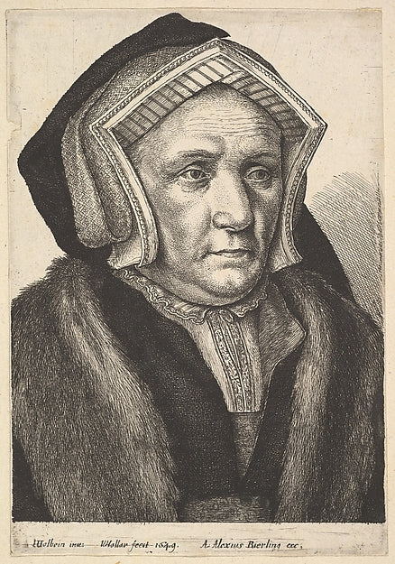 Lady Mary Butts 1649-After Hans Holbein the Younger, Poster Print Wall Art