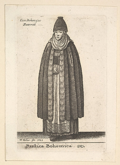 Rustica Bohemic 1643-Wenceslaus Hollar, Poster Print Wall Art
