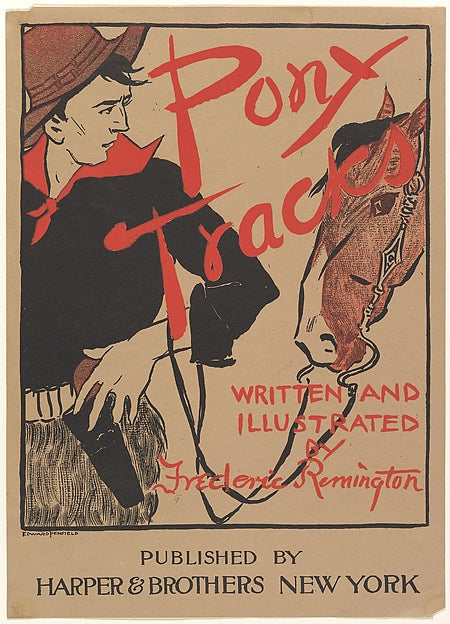 Pony Tracks 1895-Edward Penfield, Poster Print