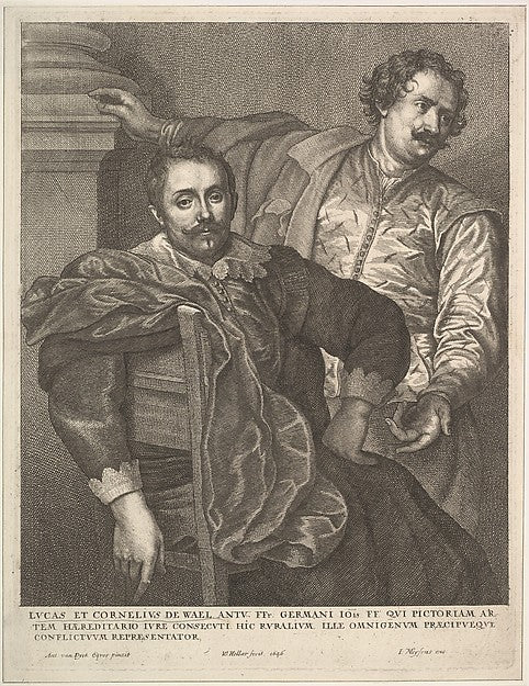 Lucas and Cornelius van Wael 1646-After Anthony van Dyck, Poster Print Wall Art