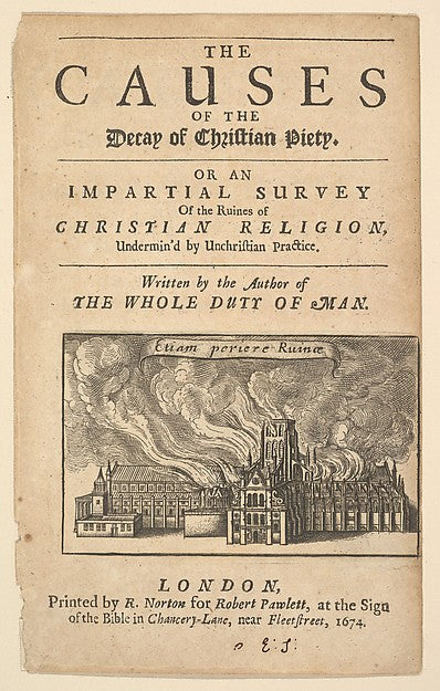 St. Paul's Burning 1671 or after-Wenceslaus Hollar, Poster Print Wall Art