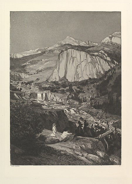 Mondnacht from Intermezzi plate 4 n.d.-Max Klinger, Poster Print Wall Art