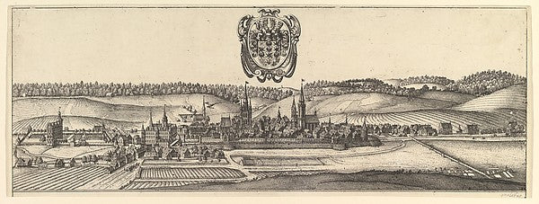 Ansbach and Coburg View of two views . 1625–77-Wenceslaus Ho, Poster Print