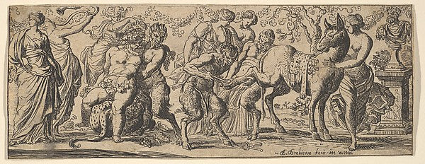 Bacchanale 1610–42-Pierre Brebiette,16x12"(A3) Poster