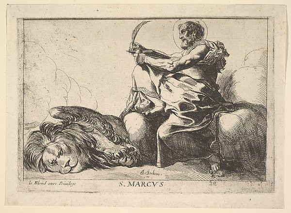 St. Mark 1615–42-Pierre Brebiette, Poster Print Wall Art