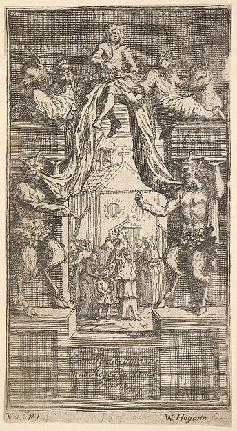 The New Metamorphosis: Frontispiece Vol.1 1724-William Hogart, Poster Print