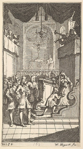 The New Metamorphosis Plate 2: Fantasio at Church 1724-Willia, Poster Print