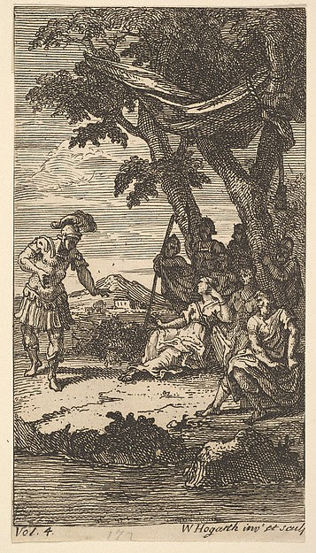 Cassandra Frontispiece Vol. 4 1725-William Hogarth ,16x12"(A3)Poster