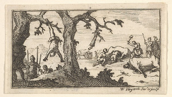 Dismemberment etc. after 1725-William Hogarth ,16x12"(A3)Poster