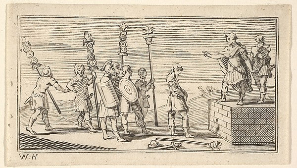 Shameful Discharge after 1725-William Hogarth ,16x12"(A3)Poster