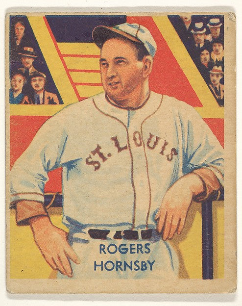 :Rogers Hornsby from the Diamond Stars series for the Nation-16x12"(A3) Poster
