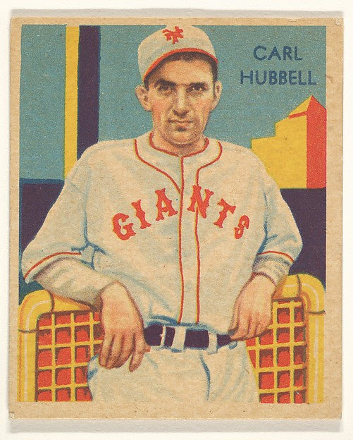 :Carl Hubbell from the Diamond Stars series for the National-16x12"(A3) Poster