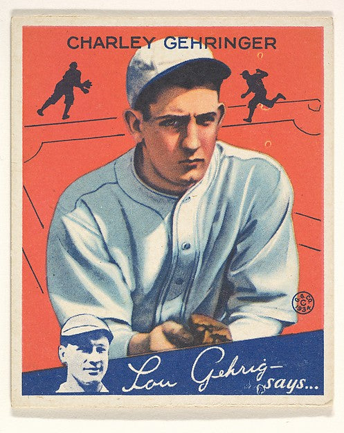 :Charley Gehringer Detroit Tigers from the Big League Chewin-16x12"(A3) Poster